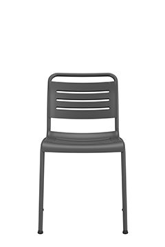 chaise anthracite aluminium recyclé